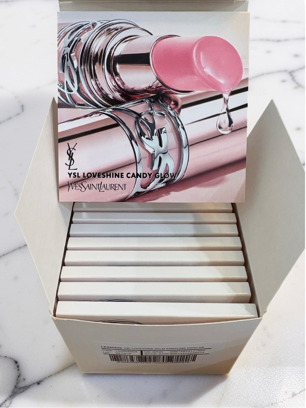 Yves Saint Laurent YSL Loveshine Candy Glow Lip Balm Trio sample card 12 pack - Picture 1 of 4